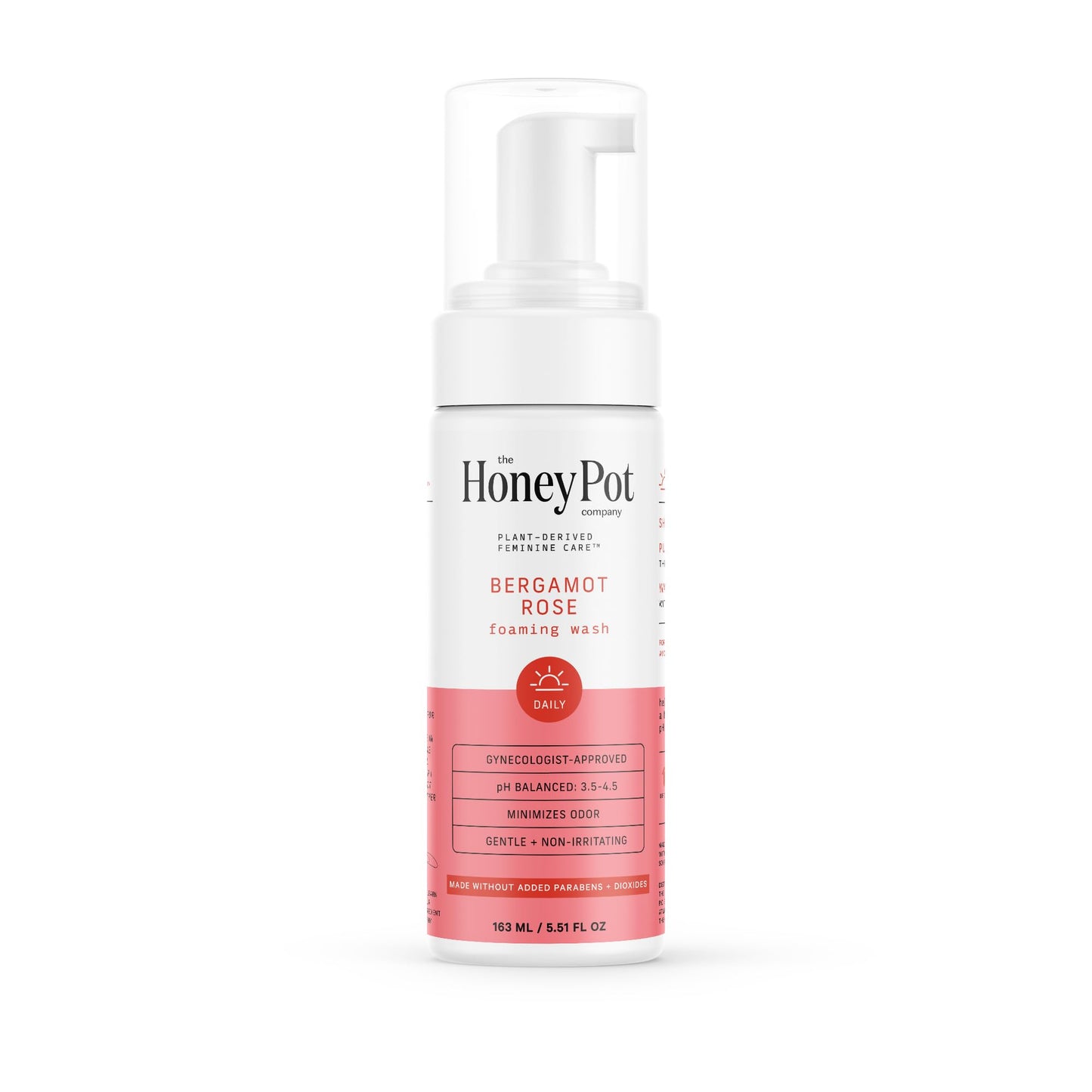 The Honey Pot Company Bergamot Rose Feminine Wash – pH-Balanced, Plant-Based, Sensitive Skin