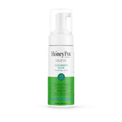 The Honey Pot Company Feminine Wash — Cucumber Aloe, pH Balanced, Plant-Based Hygiene (5.51 fl oz)
