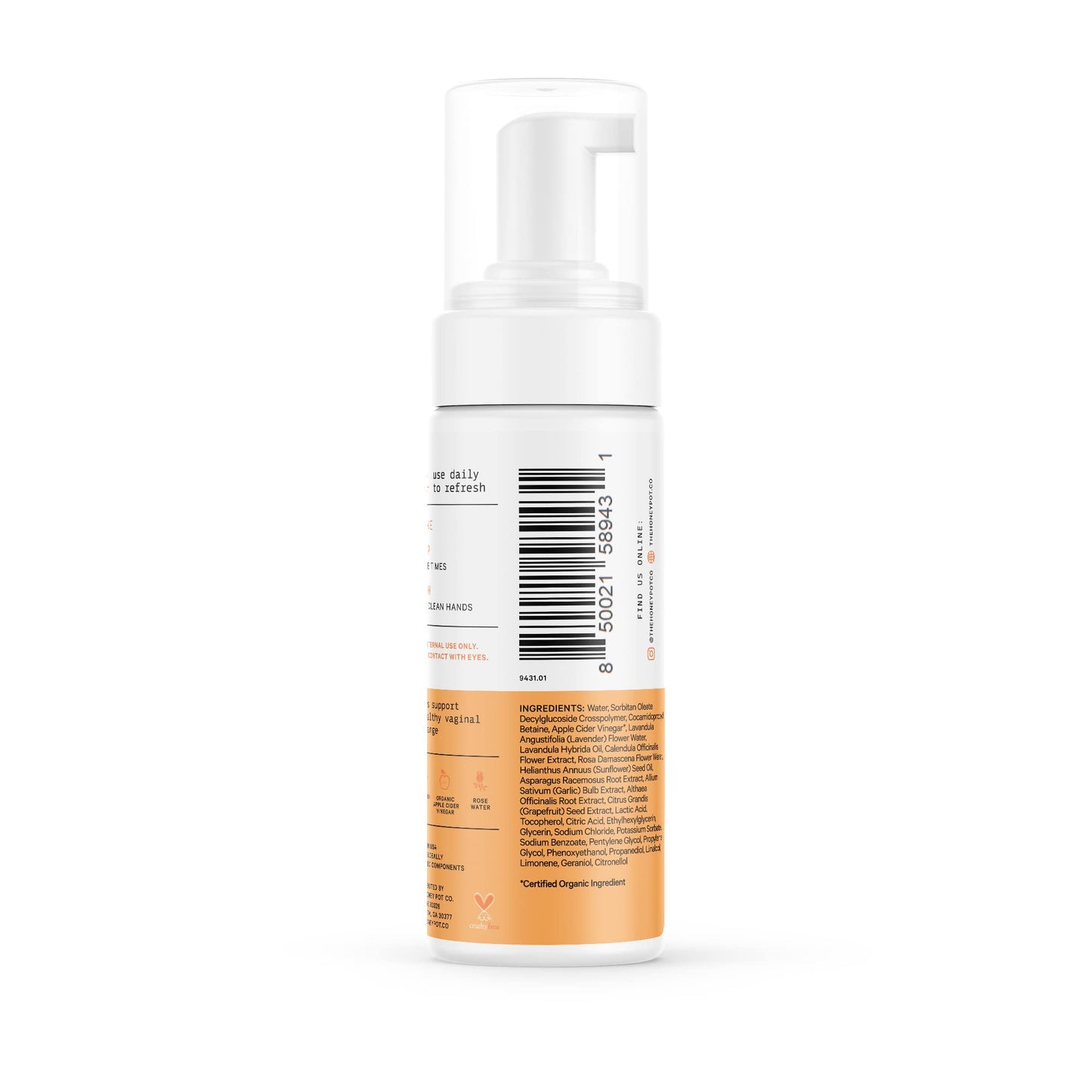 The Honey Pot Company - Herbal Infused Feminine Wash for Sensitive Skin | pH Balanced, Plant-Based Hygiene