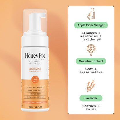 The Honey Pot Company - Herbal Infused Feminine Wash for Sensitive Skin | pH Balanced, Plant-Based Hygiene