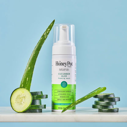The Honey Pot Company Feminine Wash — Cucumber Aloe, pH Balanced, Plant-Based Hygiene (5.51 fl oz)