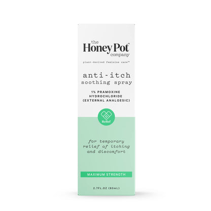 The Honey Pot Company - Feminine Anti-Itch Spray Maximum Strength 2.71 fl oz | At Home or On The Go