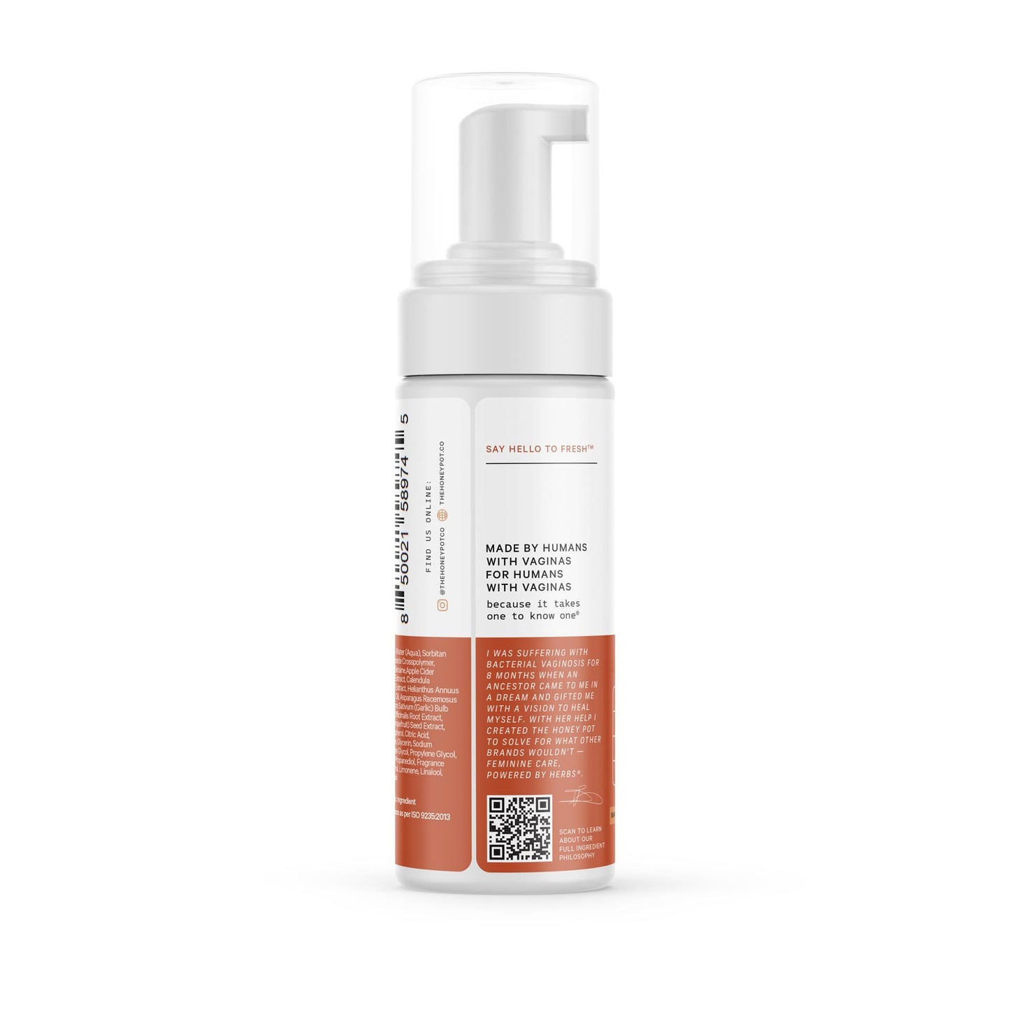 The Honey Pot Company - Amber Sandalwood Feminine Wash for Sensitive Skin | pH Balanced, Plant-Based Hygiene