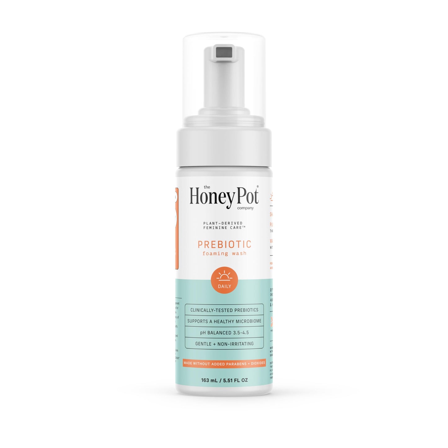 The Honey Pot Company - Prebiotic Foaming Wash for Sensitive Skin | PH Balanced, Plant-Based