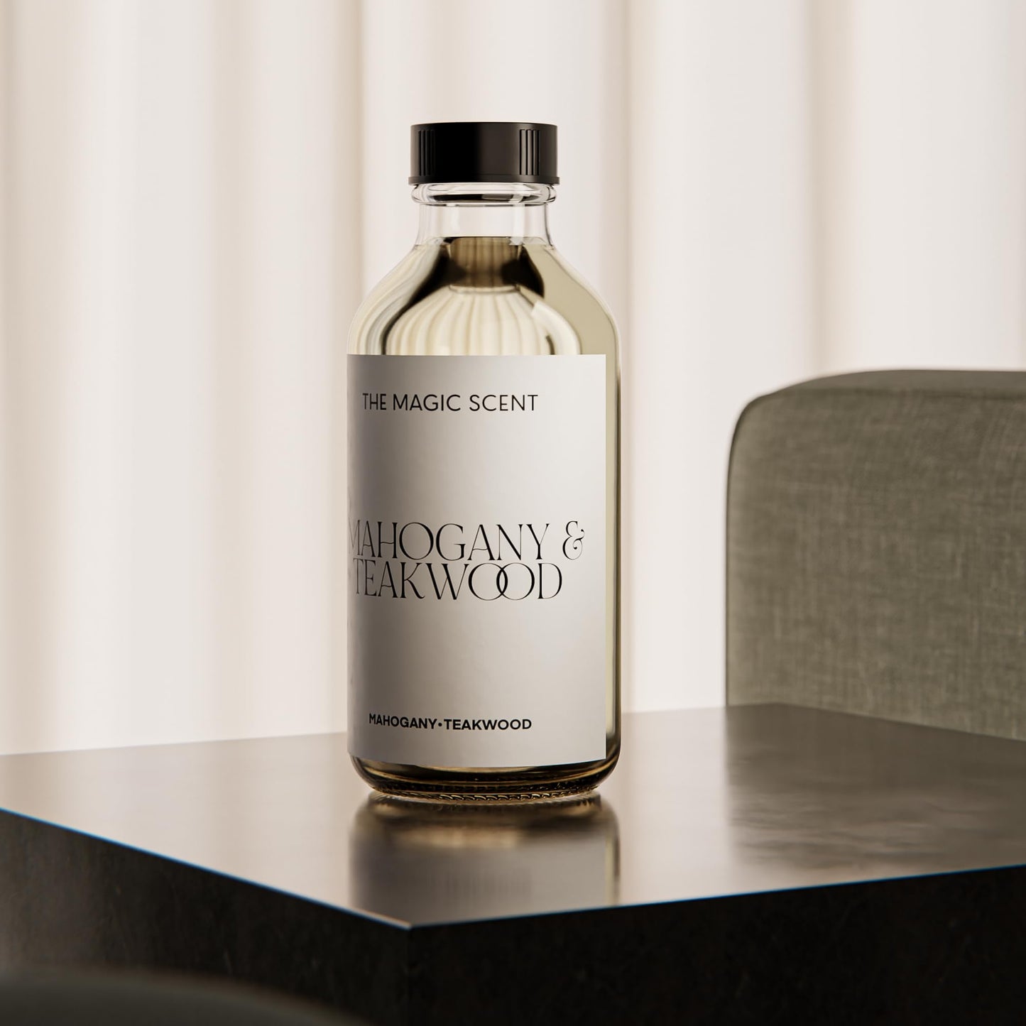 The Magic Scent Mahogany & Teakwood Diffuser Oil - Luxury Hotel & Home Scents (4 oz / 120 mL)