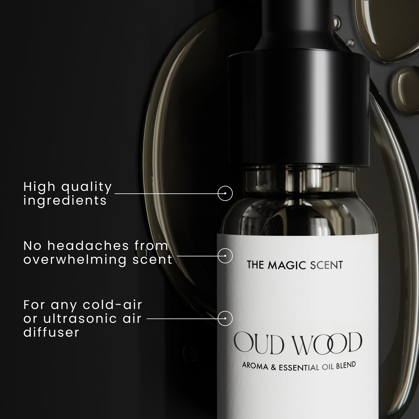 Magic Scent Oud Wood Diffuser Oil – 0.3 fl oz (10 mL)