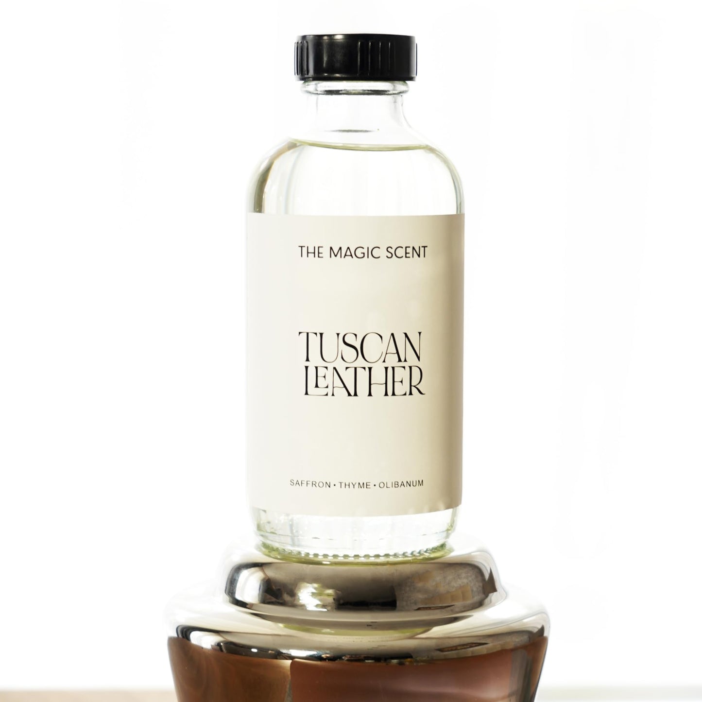 The Magic Scent Tuscan Leather Diffuser Oil - Hotel & Home Luxury Scents (16.9 fl oz / 500 mL)