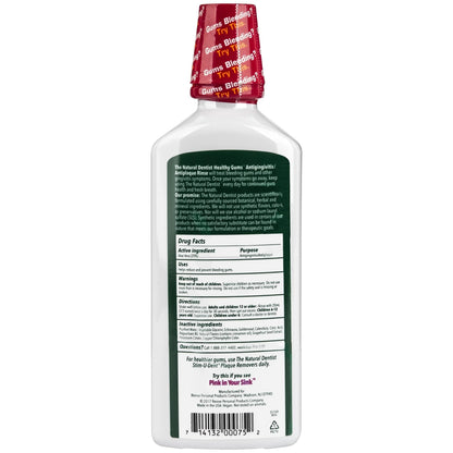 The Natural Dentist Mouthwash Healthy Gums Peppermint Twist 16.9 fl oz | Daily Oral Rinse