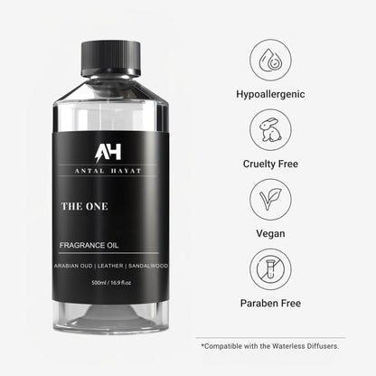 The One Hotel Scent Diffuser Oil – Luxury Aromatherapy Fragrance (Cardamom, Leather, Lemon, Cinnamon & Sandalwood)