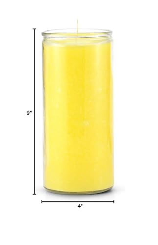The Original Candle Company 14 Day Plain Yellow Candle – Long-Lasting 240h Paraffin Wax