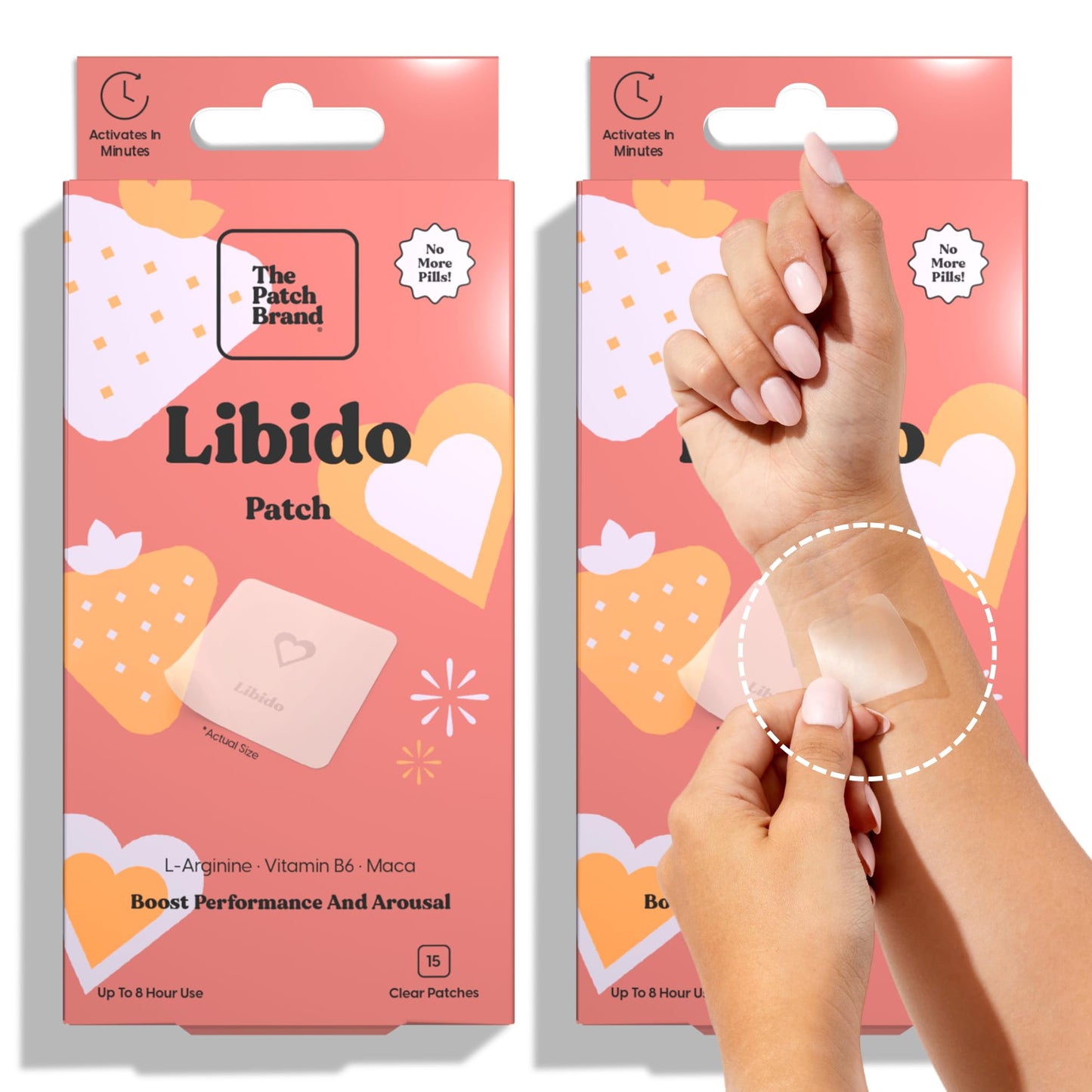 The Patch Brand Libido Patch - L-Arginine, Vitamin B6 & Maca