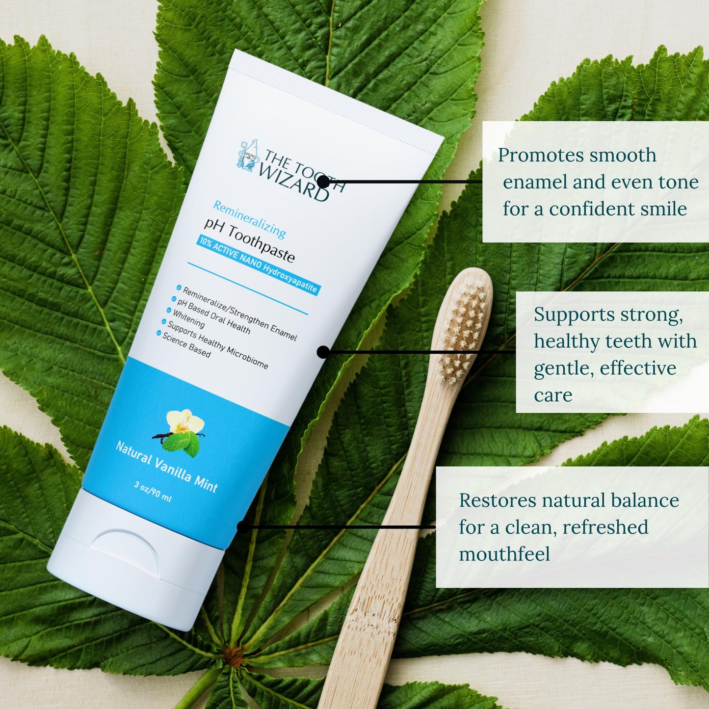 THE TOOTH WIZARD pH Balancing Toothpaste | Vanilla Mint