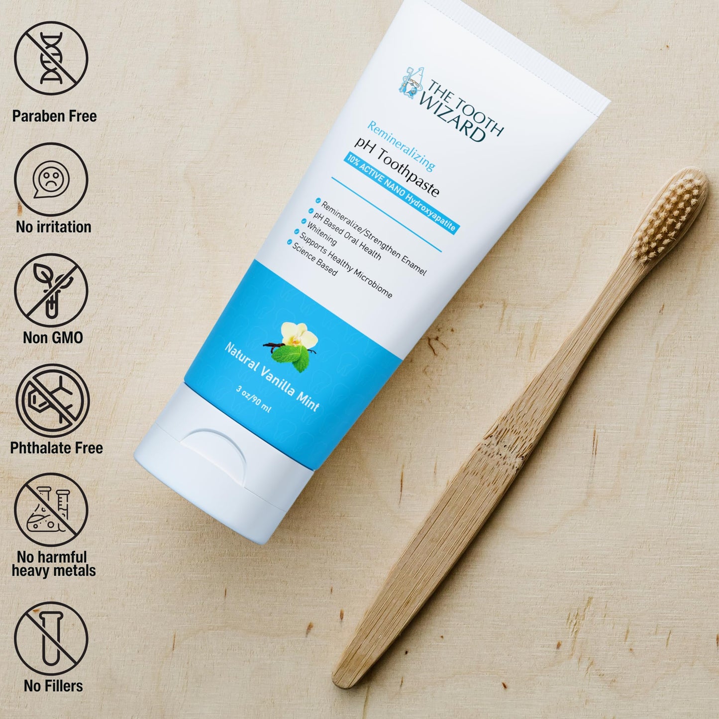 THE TOOTH WIZARD pH Balancing Toothpaste | Vanilla Mint