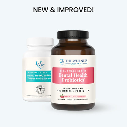 Dental Health Probiotic – Bad Breath Cleanse, Mouth Microbiome Support, 15B CFU, Xylitol | 60 Chewable Tablets
