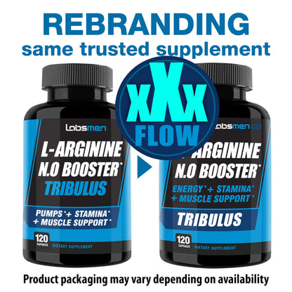 THELABSMENCO L-Arginine Nitric Oxide for Men – Blood Flow, Endurance, Two-Month Supply