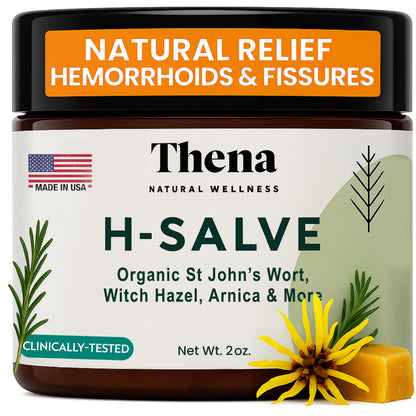 THENA Natural Wellness Intense Hemorrhoid Treatment: 100% Natural Cream & Fissure Ointment