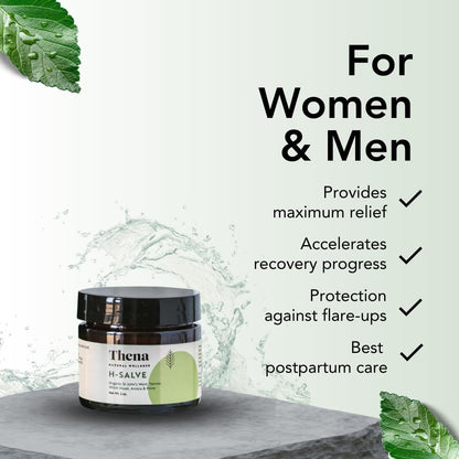 THENA Natural Wellness Intense Hemorrhoid Treatment: 100% Natural Cream & Fissure Ointment