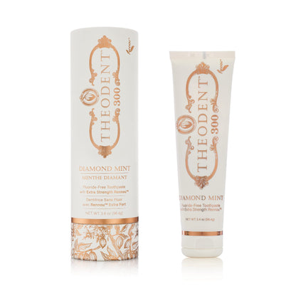 Theodent 300 Fluoride-Free Toothpaste | Clinical Strength Remineralization | Crystal Mint 3.4 oz