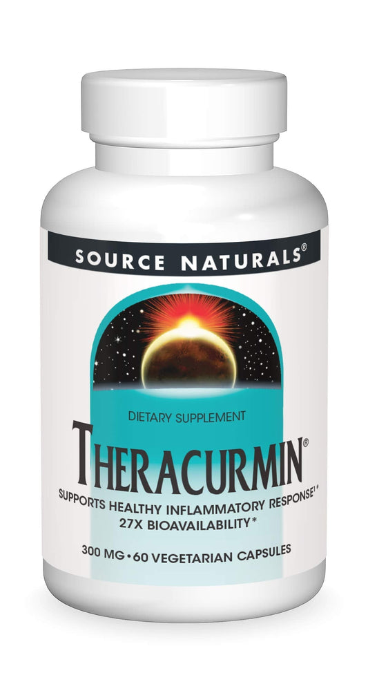 Source Naturals Theracurmin 300 mg - 60 Vegetarian Capsules | Supports Healthy Inflammatory Response* BritishVita | Premium UK Vitamins & Wellness Supplements