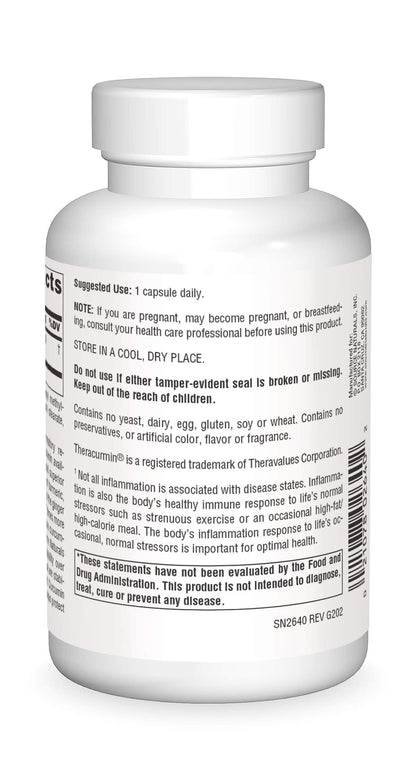 Source Naturals Theracurmin 300 mg - 120 Veg Capsules | Inflammatory Support