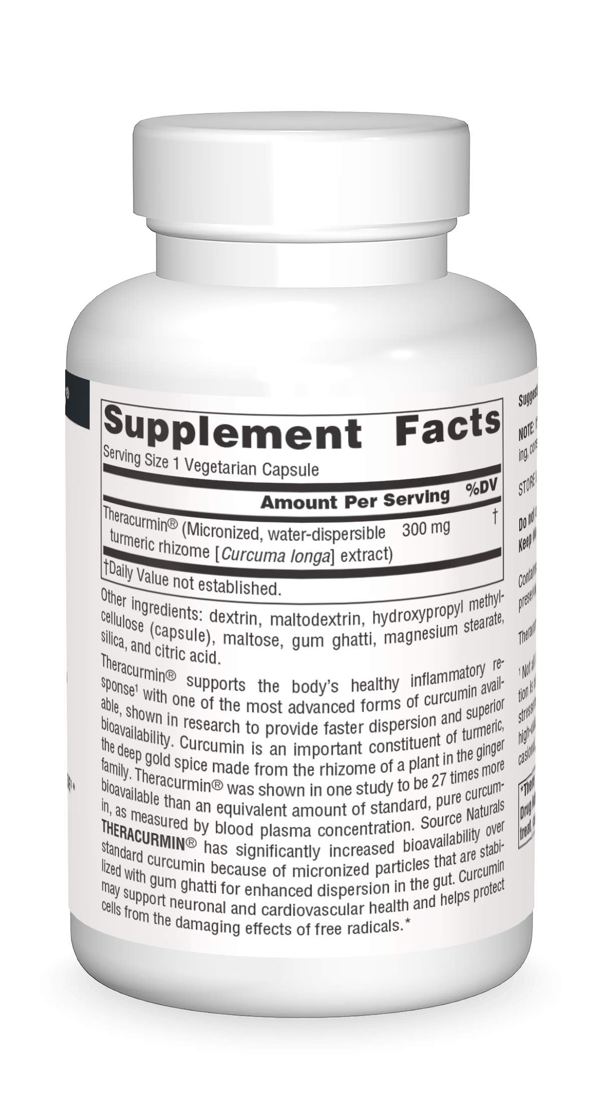 Source Naturals Theracurmin 300 mg - 120 Veg Capsules | Inflammatory Support