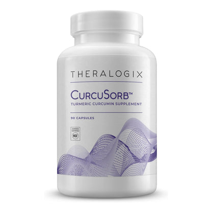 Theralogix CurcuSorb Turmeric Curcumin – 90 Capsules, 90-Day Supply, High-Absorption, NSF Certified
