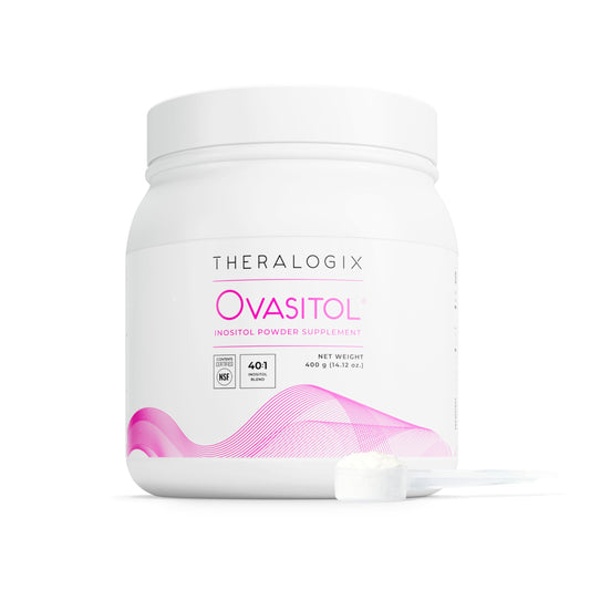Theralogix Ovasitol Inositol Powder – 400 g (180 Servings) | Myo-Inositol & D-Chiro Inositol for Hormone Balance & Ovarian Function, NSF Certified BritishVita | Premium UK Vitamins & Wellness Supplements