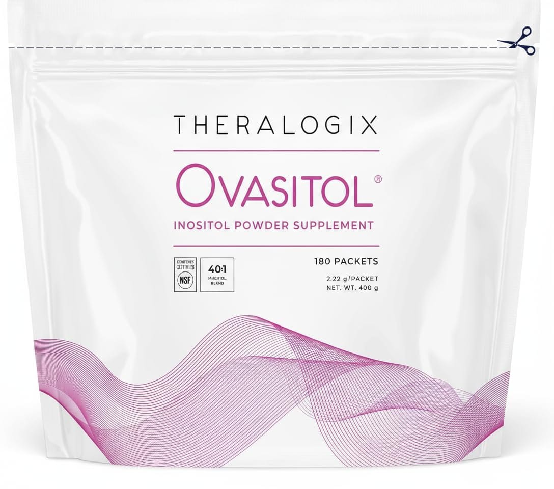 Theralogix Ovasitol Inositol Powder Packets – 90-Day Supply, NSF Certified