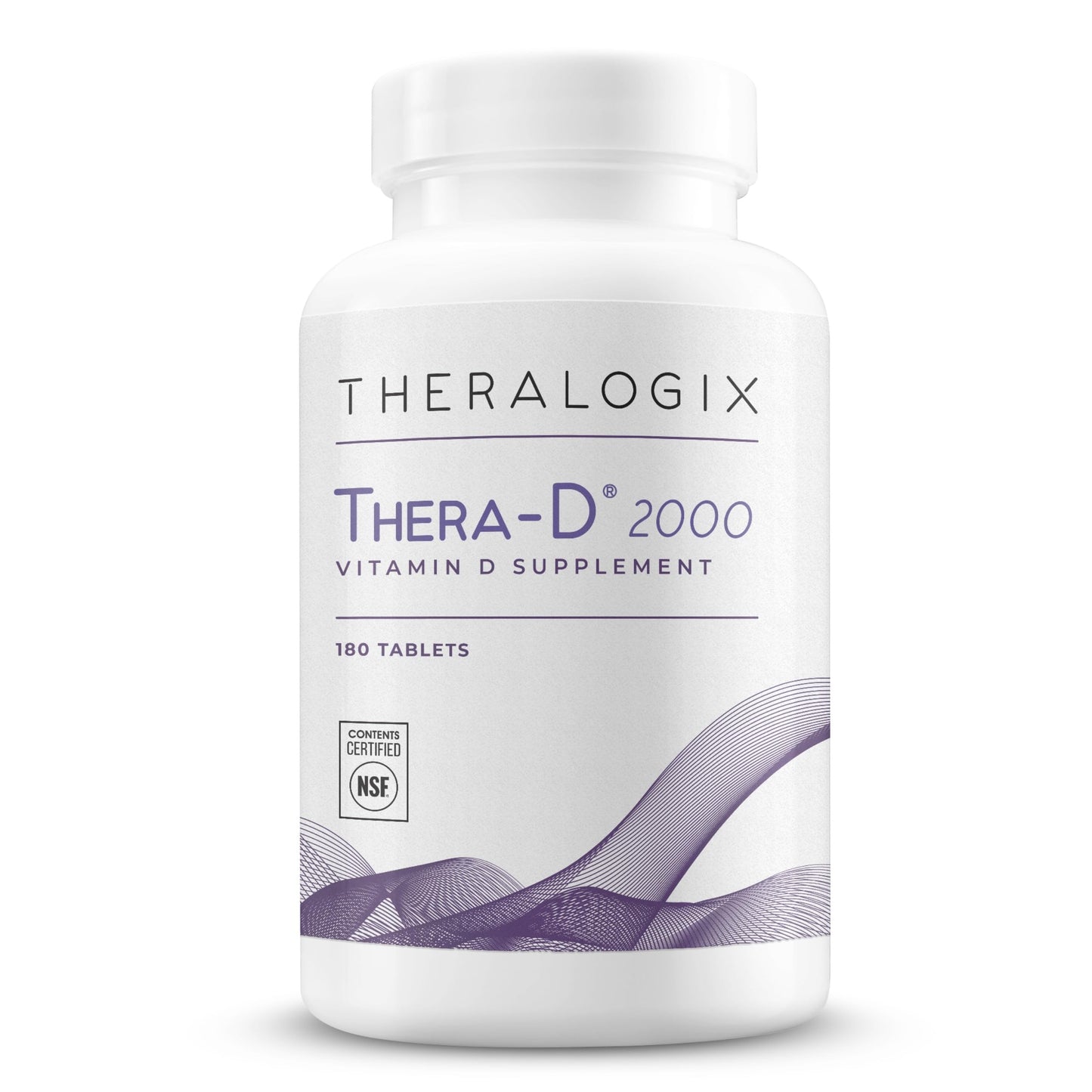 Theralogix Thera-D 2000 Vitamin D3 2000 IU – 180 Tablets | NSF Certified
