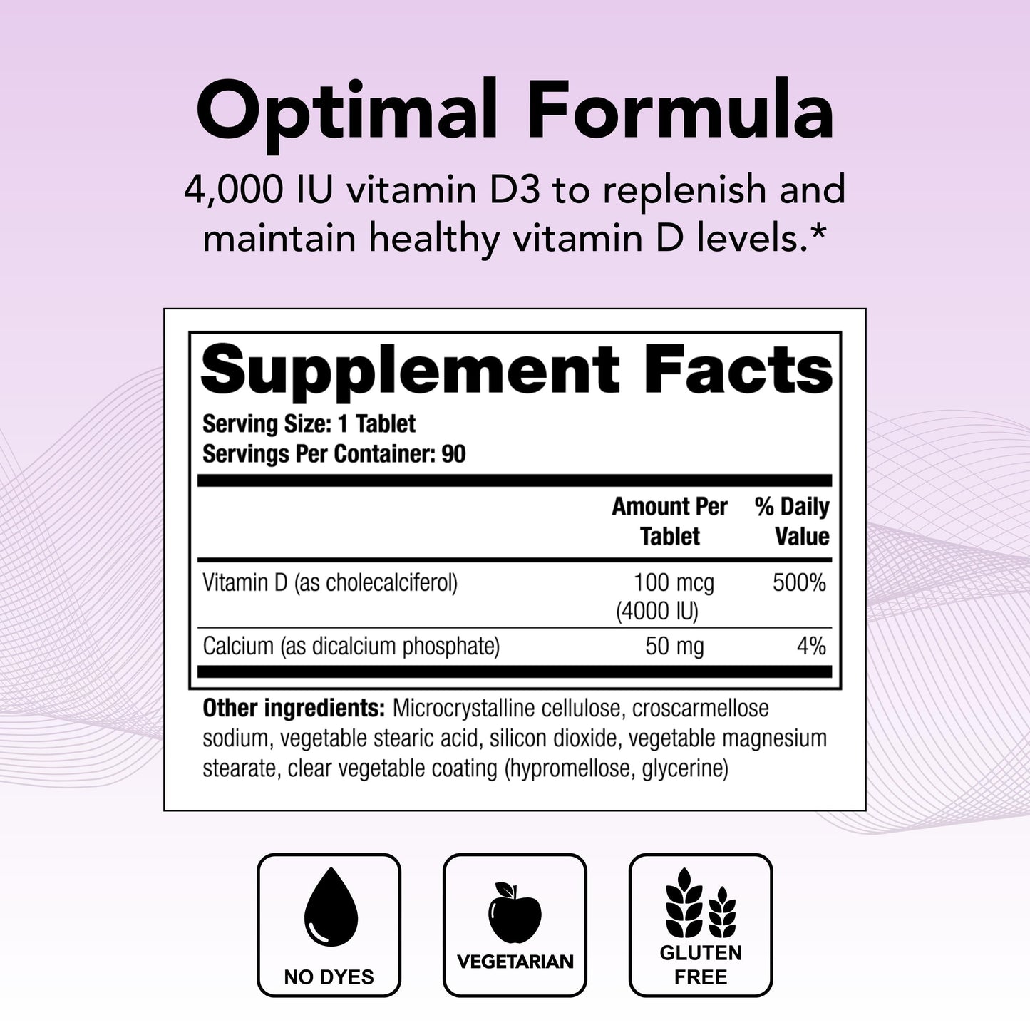 Theralogix Thera-D 4000 Vitamin D3 Supplement – 4,000 IU, 90 Tablets | Immune Support, Bone & Heart Health | NSF Certified