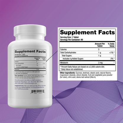 Theralogix Theratonin Melatonin – 90 Tablets | Sleep Support & Female Fertility