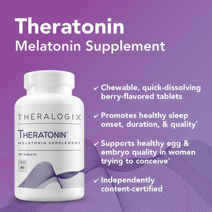 Theralogix Theratonin Melatonin – 90 Tablets | Sleep Support & Female Fertility