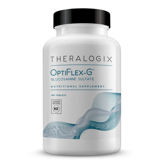 Theralogix OptiFlex-G Glucosamine Sulfate 1500 mg – 90-Day Joint Support, 180 Tablets, NSF Certified BritishVita | Premium UK Vitamins & Wellness Supplements
