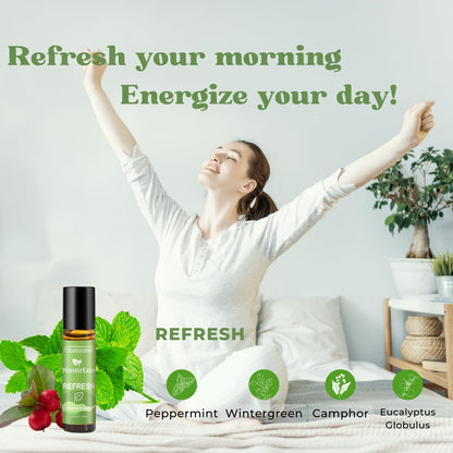 Therapeutic Grade Essential Oils Roll-On Set – Sleep, Breathe, Refresh