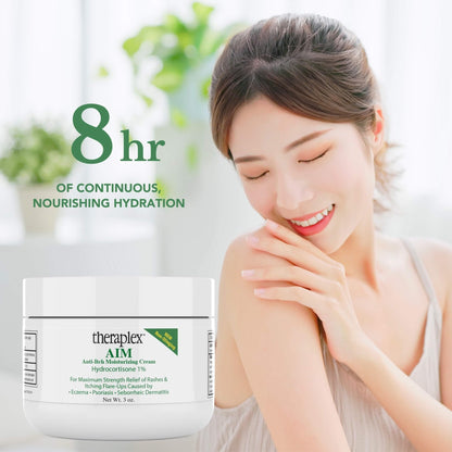 Theraplex AIM Anti-Itch Moisturizing Cream (3 oz) – Relieves Itching & Flare-Ups, Restores Skin Barrier