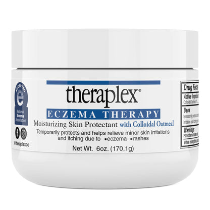 Theraplex Eczema Therapy (6 oz) – Fragrance-Free, Hypoallergenic Moisturizing Skin Protectant with Colloidal Oatmeal | NDA Seal