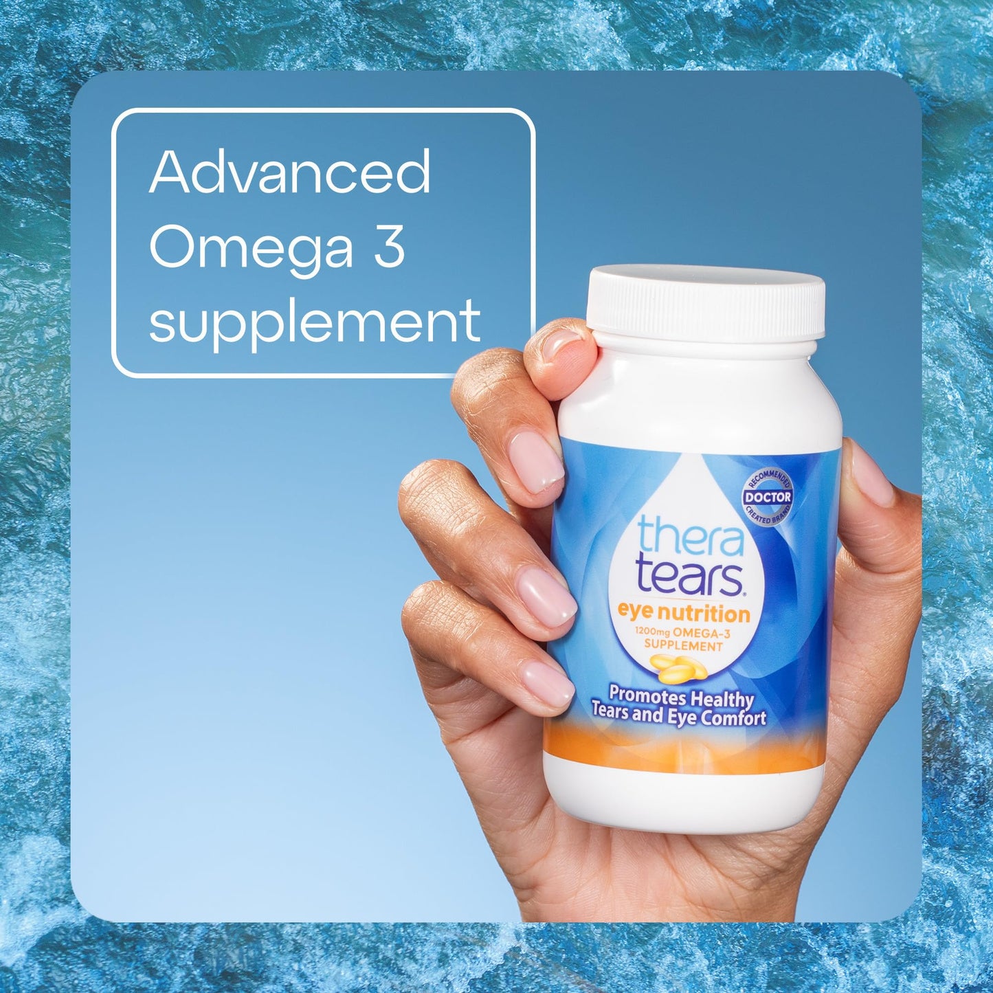 TheraTears Omega 3 Eye Nutrition Supplement 1200mg, 90 Ct (Pack of 1)