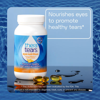 TheraTears Omega 3 Eye Nutrition Supplement 1200mg, 90 Ct (Pack of 1)