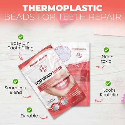 Thermoplastic Beads for Teeth Repair – DIY Tooth Filling (35g)