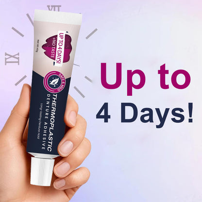2Pcs Thermoplastic Denture Adhesive – Secure Dentures Up to 4 Days