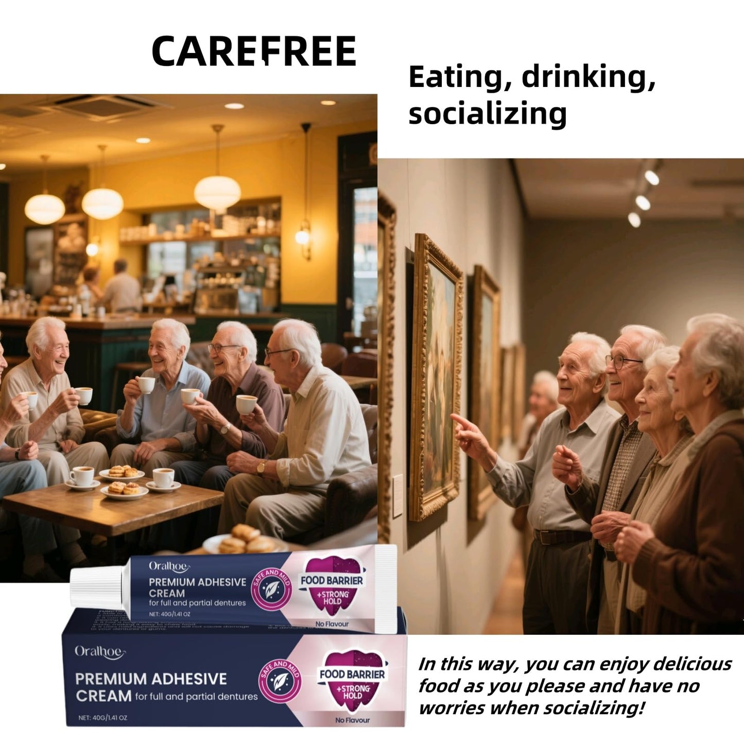 Thermoplastic Denture Adhesive - Lasts Up To 4 Days | Secure & Comfortable