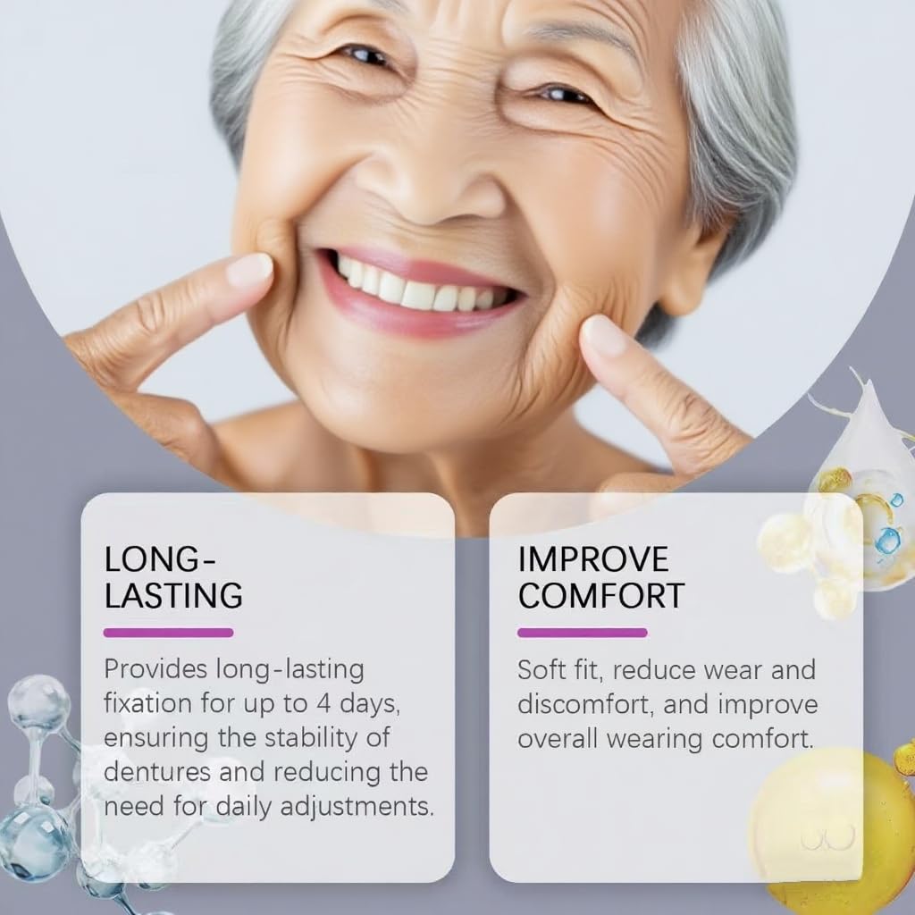 Thermoplastic Denture Adhesive - Lasts Up To 4 Days | Secure & Comfortable