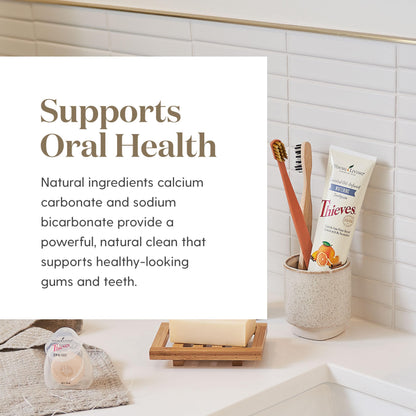 Thieves AromaBright Toothpaste by Young Living | 4 oz Fluoride-Free All-Natural with Essential Oils