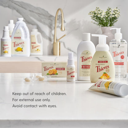 Thieves AromaBright Toothpaste by Young Living | 4 oz Fluoride-Free All-Natural with Essential Oils