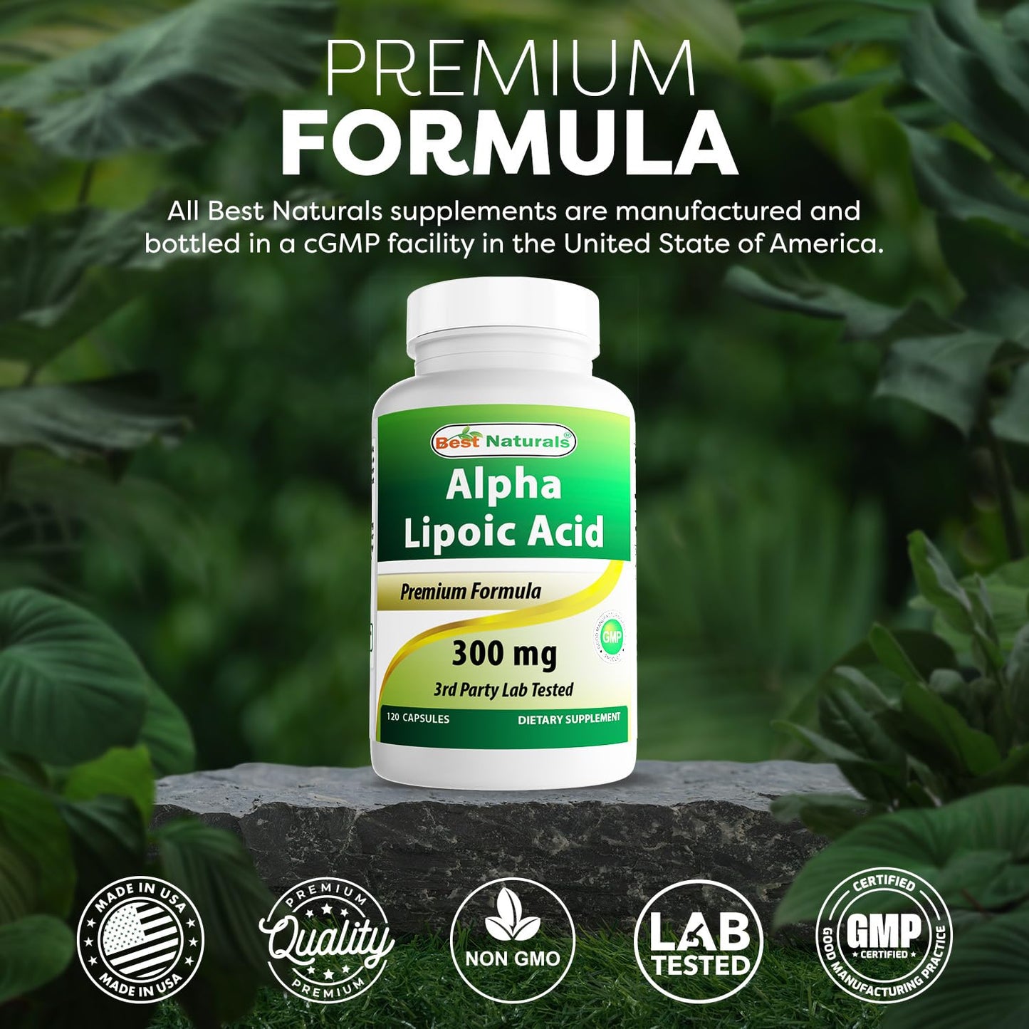 Best Naturals Alpha Lipoic Acid 300 mg – 120 Capsules (Pack of 2)