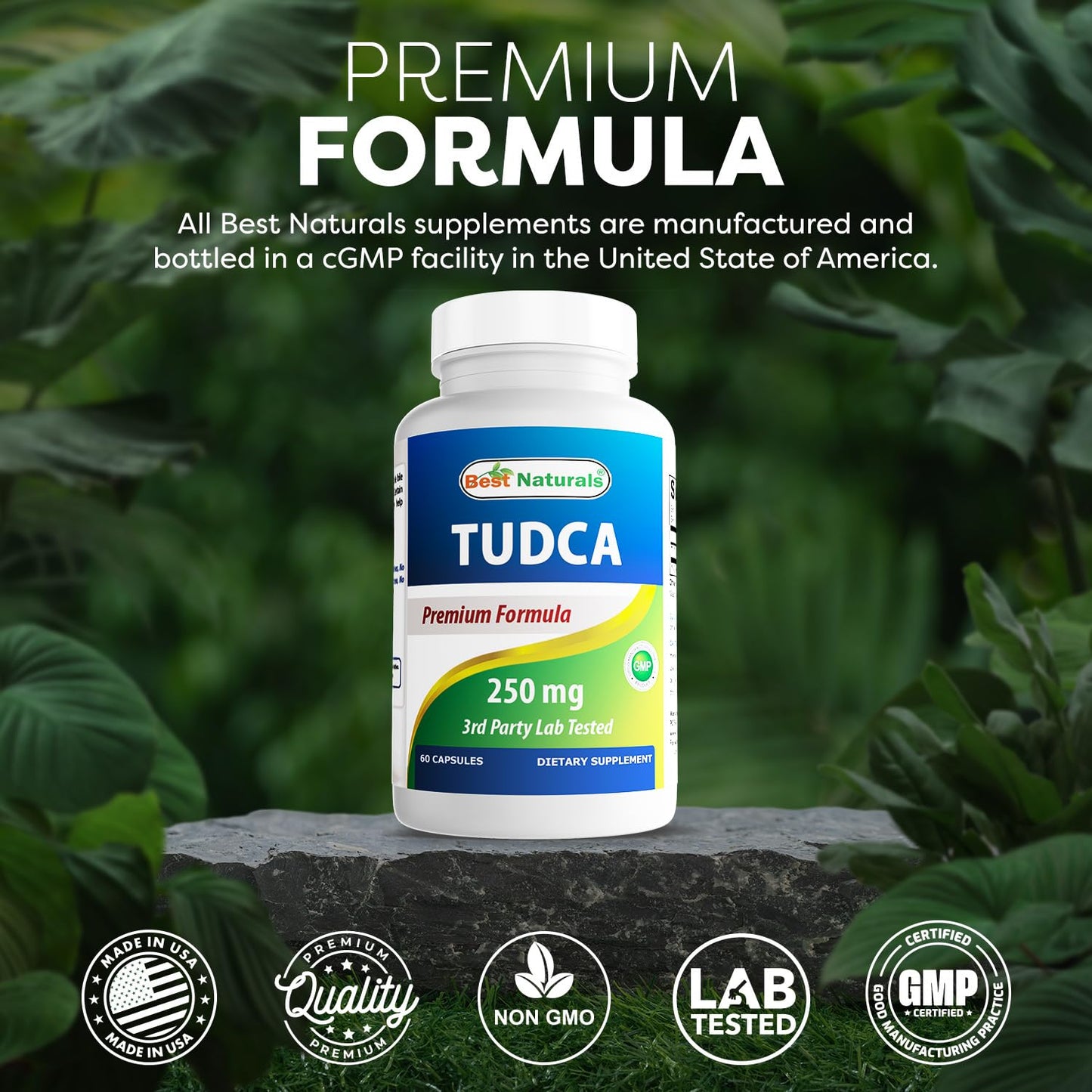 Best Naturals TUDCA 250mg - 60 Veg Capsules (2 Months Supply)