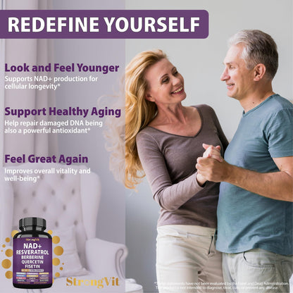 NAD Resveratrol Liposomal NAD+ Booster with Berberine & Quercetin | USA