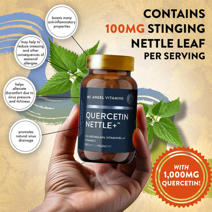 Mt. Angel Quercetin Nettle+ 60 Tablets — Allergy & Sinus Support