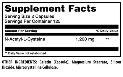 Amazing Formulas NAC Supplement - 600 mg per Serving | 250 Capsules | Non-GMO | Gluten Free | Made in USA