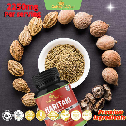 Cona Nature Haritaki Capsules 2250mg – Digestion & Regularity (120 Caps)